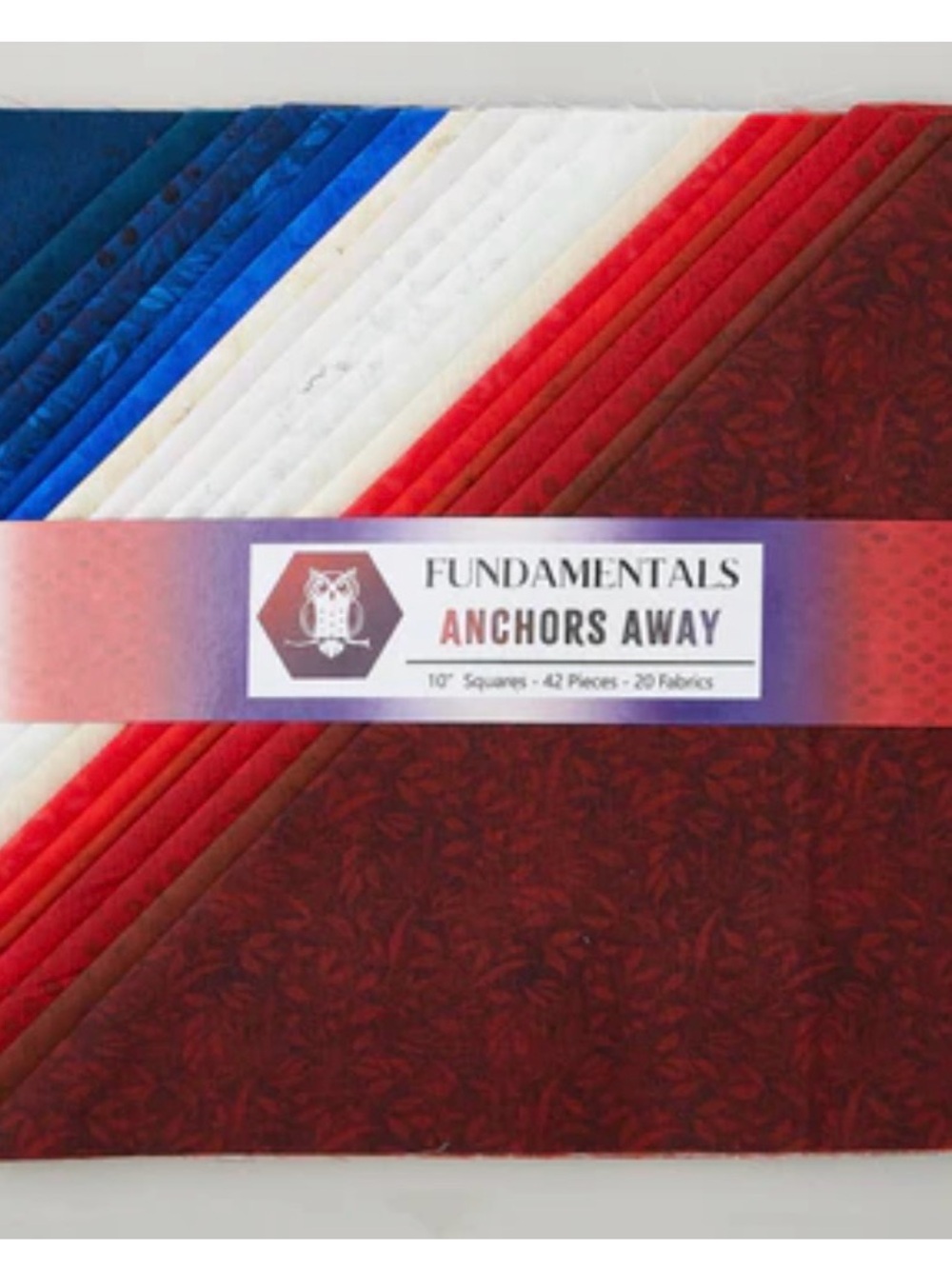 Fundamentals Anchors Away cotton layer cake 10" Squares
by White Owl Textiles